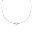 Mikimoto 8-8.5mm A+ Akoya Pearl Necklace With Diamonds in 18kt White Gold 