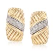 .13 ct. t.w. Diamond Sash Earrings in 14kt Yellow Gold 
