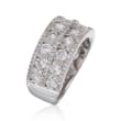 2.19 ct. t.w. Diamond Wide-Band Ring in 18kt White Gold