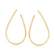 4.50 ct. t.w. Multi-Gemstone Front-Facing Hoop Earrings in 14kt Yellow Gold