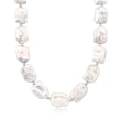 17-20mm Cultured Pearl Necklace in Sterling Silver