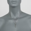 .24 ct. t.w. Peridot Arrow Pendant Necklace in Sterling Silver 16-inch