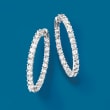 5.00 ct. t.w. Diamond Inside-Outside Hoop Earrings in 14kt Yellow Gold