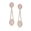 1.50 ct. t.w. Diamond Drop Earrings in 14kt Rose Gold