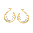 .33 ct. t.w. Diamond Celestial Front-Back Earrings in 18kt Gold Over Sterling