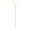 Italian 18kt Gold Over Sterling Silver Bead and Bar Y-Necklace