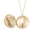 .16 ct. t.w. Diamond Moon and Star Locket Necklace in 14kt Yellow Gold