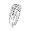 1.30 ct. t.w. Diamond Scalloped Ring in 14kt White Gold