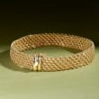 Italian 14kt Yellow Gold Multi-Row Rope Chain Bracelet