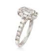 Henri Daussi 2.28 ct. t.w. Diamond Engagement Ring in 18kt White Gold