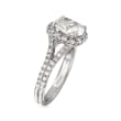 Henri Daussi 3.15 ct. t.w. Diamond Engagement Ring in 18kt White Gold