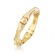 Italian 22kt Yellow Gold Over Sterling Silver Tapered Ring
