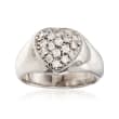 C. 1970 Vintage .45 ct. t.w. Diamond Heart Ring in 14kt White Gold