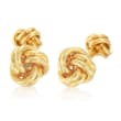 C. 1980 Vintage Tiffany Jewelry Men's 18kt Yellow Gold Cufflinks 