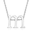 Sterling Silver Lowercase Initial Necklace