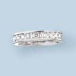 2.60 ct. t.w. Princess-Cut CZ Eternity Band in Sterling Silver