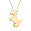 Roberto Coin &quot;Tiny Treasures&quot; 18kt Yellow Gold Scottie Dog Pendant Necklace