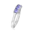 .70 ct. t.w. Tanzanite Five-Stone Ring in Sterling Silver