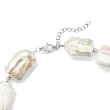 17-20mm Cultured Pearl Necklace in Sterling Silver