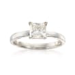 1.03 Carat Certified Diamond Engagement Ring in 14kt White Gold