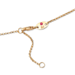 Roberto Coin &quot;Pois Moi&quot; Mother-Of-Pearl Square Necklace in 18kt Yellow Gold
