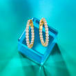2.00 ct. t.w. Diamond Inside-Outside Hoop Earrings in 14kt Yellow Gold