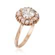 C. 1970 Vintage 1.52 ct. t.w. Diamond Ring in 14kt Rose Gold
