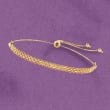 14kt Yellow Gold Bismark-Link Bolo Bracelet
