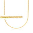 Men's 3mm 14kt Yellow Gold Marine-Link Necklace