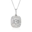 Simon G. .56 ct. t.w. Diamond Pendant Necklace in 18kt White Gold