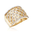 .50 ct. t.w. Diamond Wave Ring in 14kt Yellow Gold