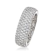 3.25 ct. t.w. CZ Eternity Band in Sterling Silver