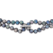 8-9mm Gray Cultured Pearl Endless Necklace with Free Sterling Silver Necklace Shortener