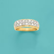 1.00 ct. t.w. Diamond Multi-Row Ring in 14kt Yellow Gold