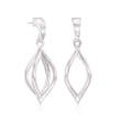 Zina Sterling Silver &quot;Wired&quot; Pod Earrings