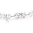 Mikimoto &quot;Everyday Essentials&quot; 7-7.5mm A+ Akoya and 10mm Black South Sea Pearl Bracelet with Diamonds in 18kt White Gold