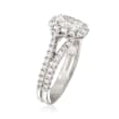 Henri Daussi 1.23 ct. t.w. Diamond Engagement Ring in 18kt White Gold