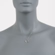 Roberto Coin 18kt White Gold Heart Necklace 16-inch
