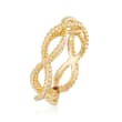 Roberto Coin &quot;Barocco&quot; 18kt Yellow Gold Braided Ring