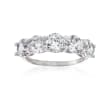 3.00 ct. t.w. CZ Five-Stone Ring in Sterling Silver