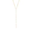 14kt Yellow Gold Link and Bar Y-Necklace