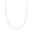 .50 ct. t.w. Bezel-Set Diamond Station Necklace in 14kt Yellow Gold