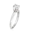 .62 Carat Certified Princess-Cut Diamond Ring in 14kt White Gold