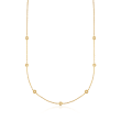 .20 ct. t.w. Diamond Necklace in 14kt Gold Over Sterling 