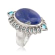 Lapis and .40 ct. t.w. Swiss Blue Topaz Ring in Sterling Silver