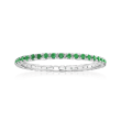 .33 ct. t.w. Emerald Eternity Band in 14kt White Gold