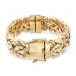 14kt Yellow Gold Byzantine Bangle Bracelet