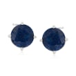 12.00 ct. t.w. Multi-Gemstone Jewelry Set: Three Pairs of Stud Earrings in Sterling Silver