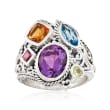 4.20 ct. t.w. Multi-Stone Ring in Sterling Silver