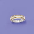 .25 ct. t.w. Diamond Two-Tone Ring in Sterling and 14kt Yellow Gold